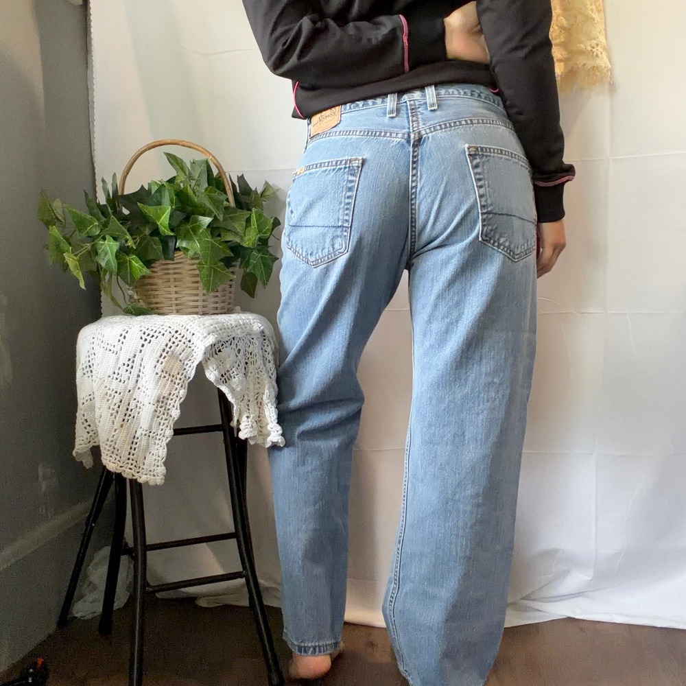 The Perfect Levi Strauss Low Loose Bootcut Jeans Light Wash Cotton W32 L30